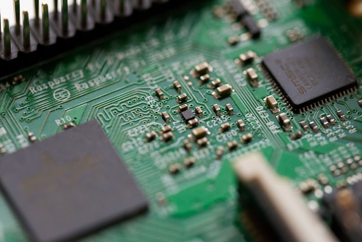 Platine Makroaufnahme für Datenübertragung